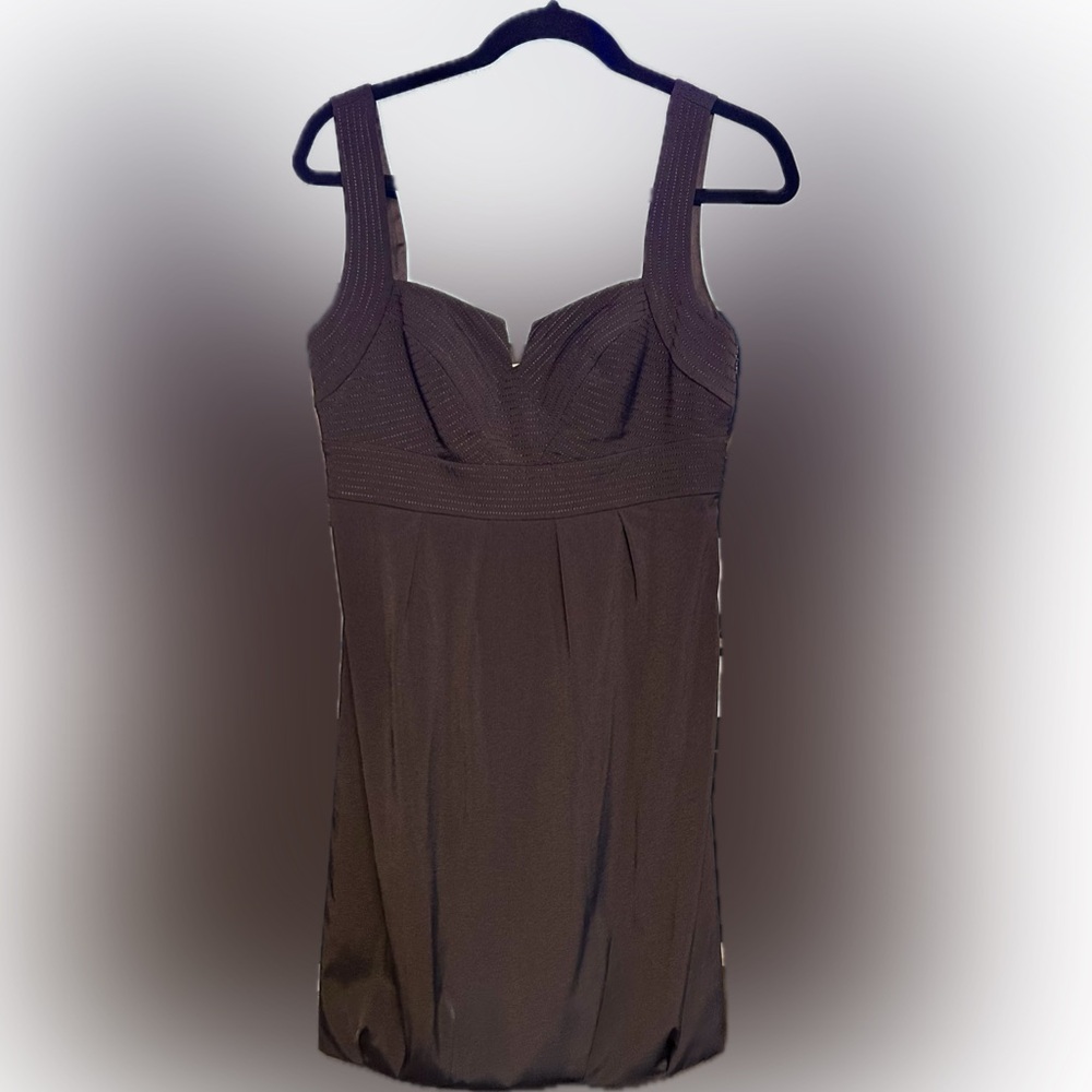 White House Black Market Size 6 Black Side Zip Dress